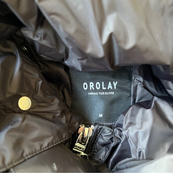 Orolay cropped down puffer coat jacket black M NEW NWT - Picture 2 of 9